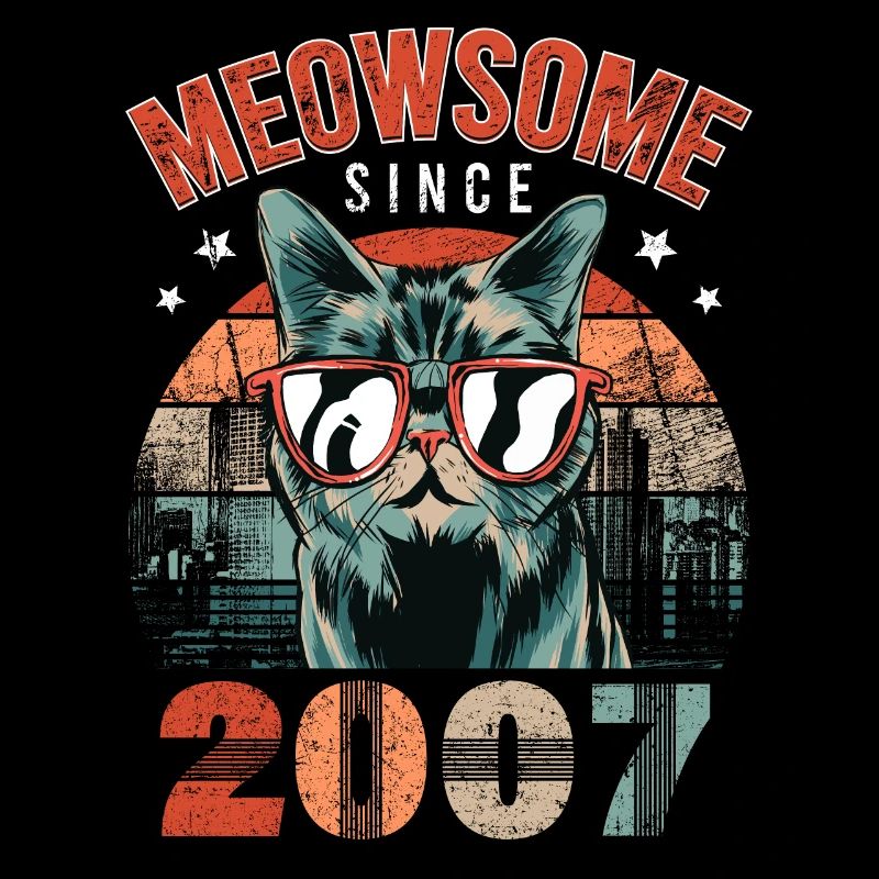 Meowsome 2007 Année de naissance 2007 Anniversaire du chat
