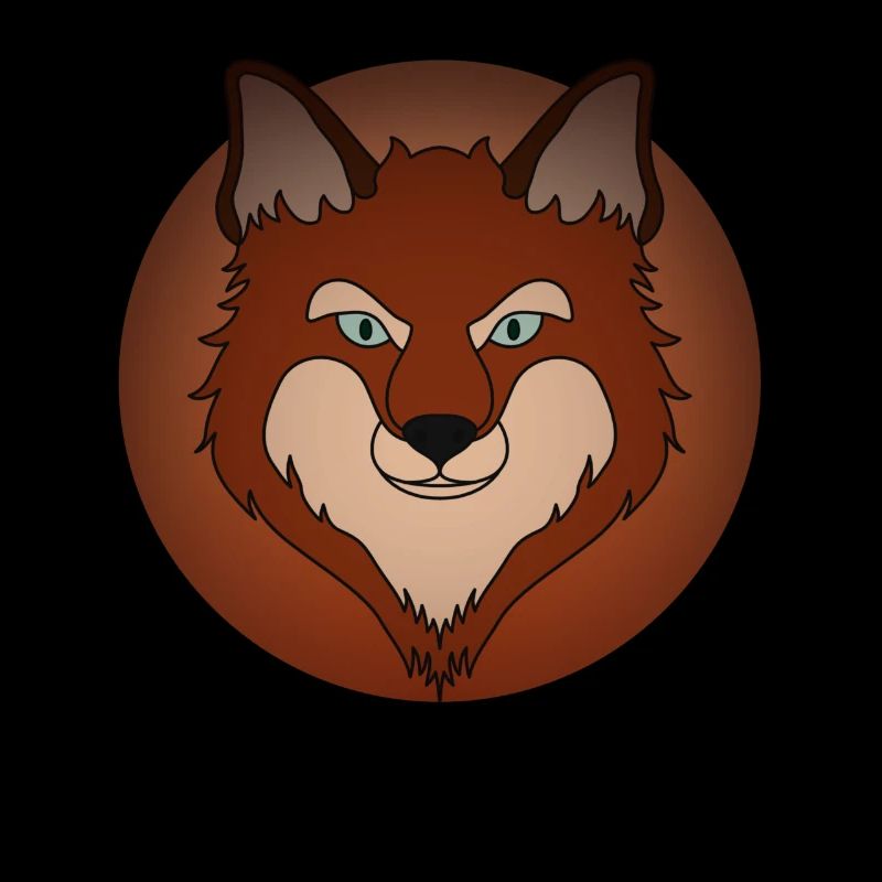 Motif d’animal sauvage de la forêt avec un design de renard