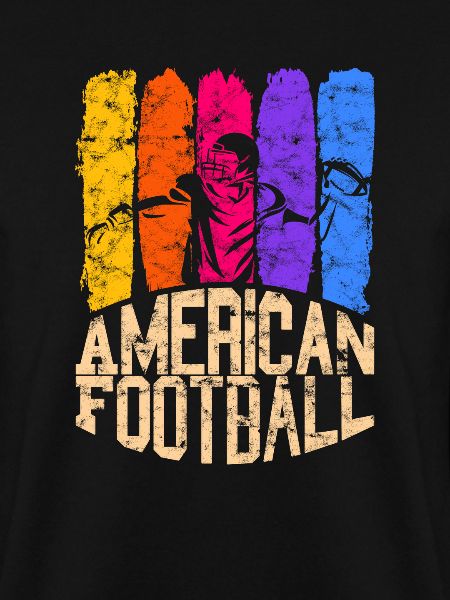 American Football Colour Quarterback