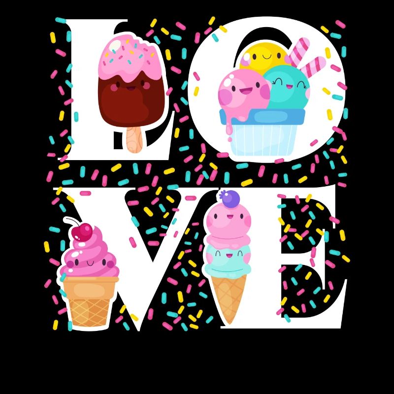 Ice Cream Cone Popsicle Love