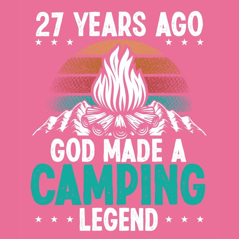 27 Year Old Camping Legend Scout 27Birthday Camper