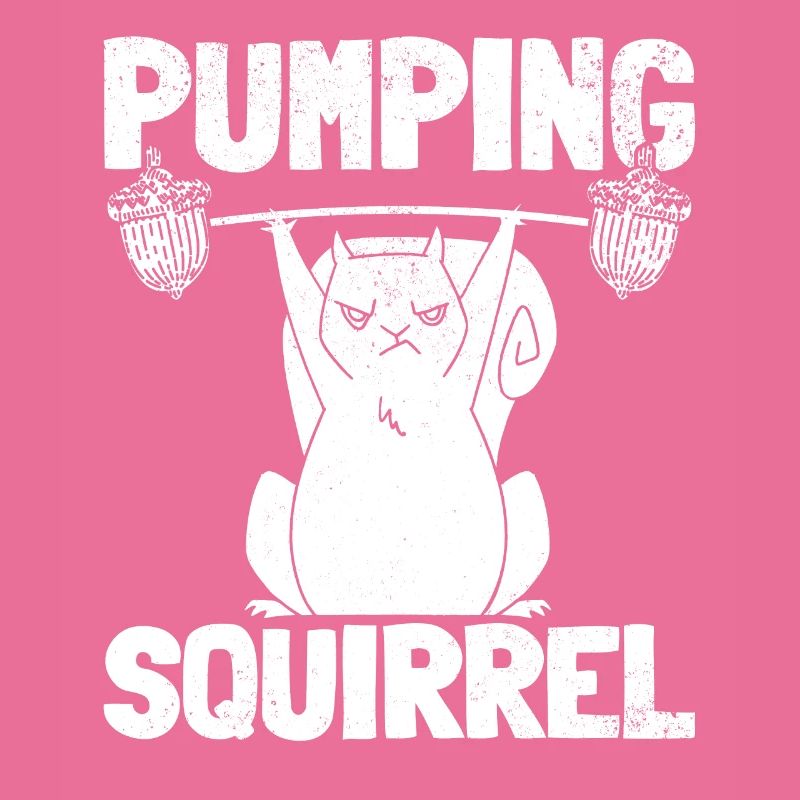 Pumpendes Eichhörnchen Powerlifting Eichhörnchen