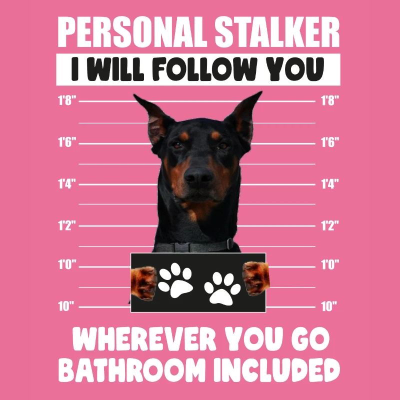 Persönlicher Stalker-Hund, Dobermann, deutscher Pinscher