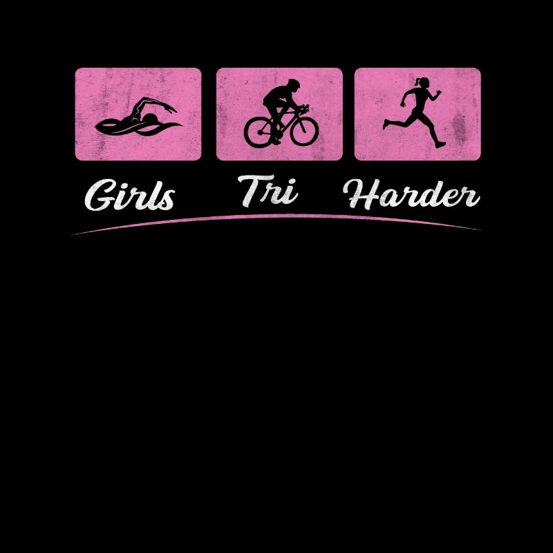 Filles Tri Funny Triathlon