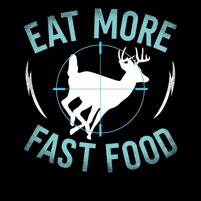 Chasseur de cerfs buck mange plus