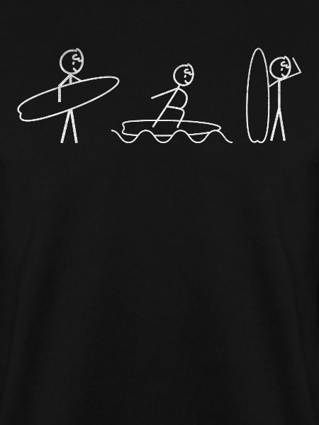 Surfing Stick Figure Surfers