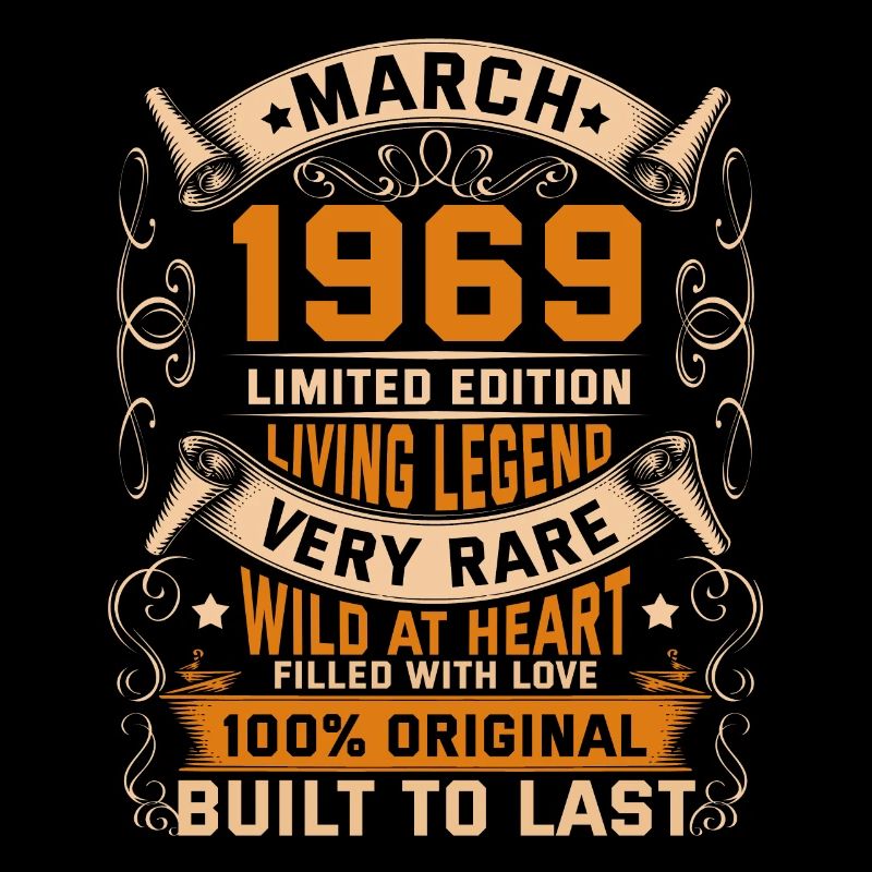 Birthday Legends 100% Original March 1969