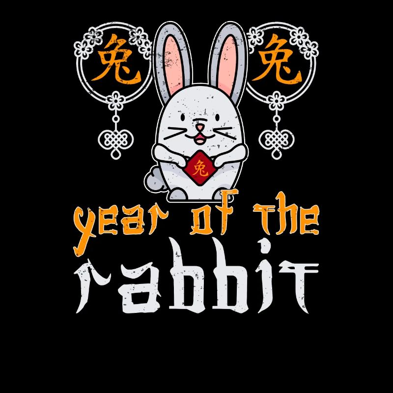 Chinese Rabbit Character New Year