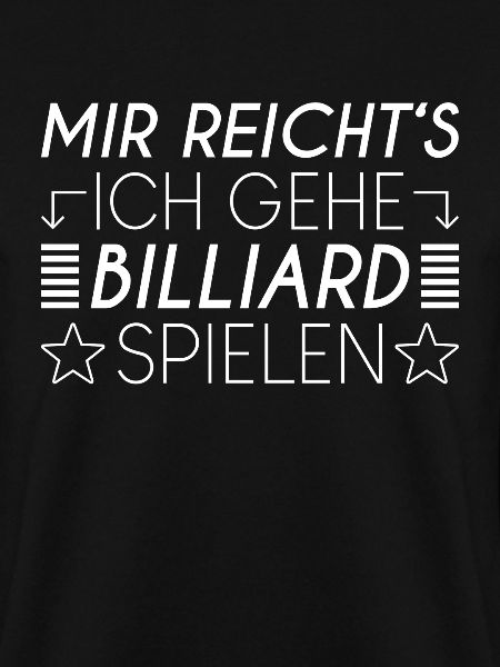 Billiard Spruch