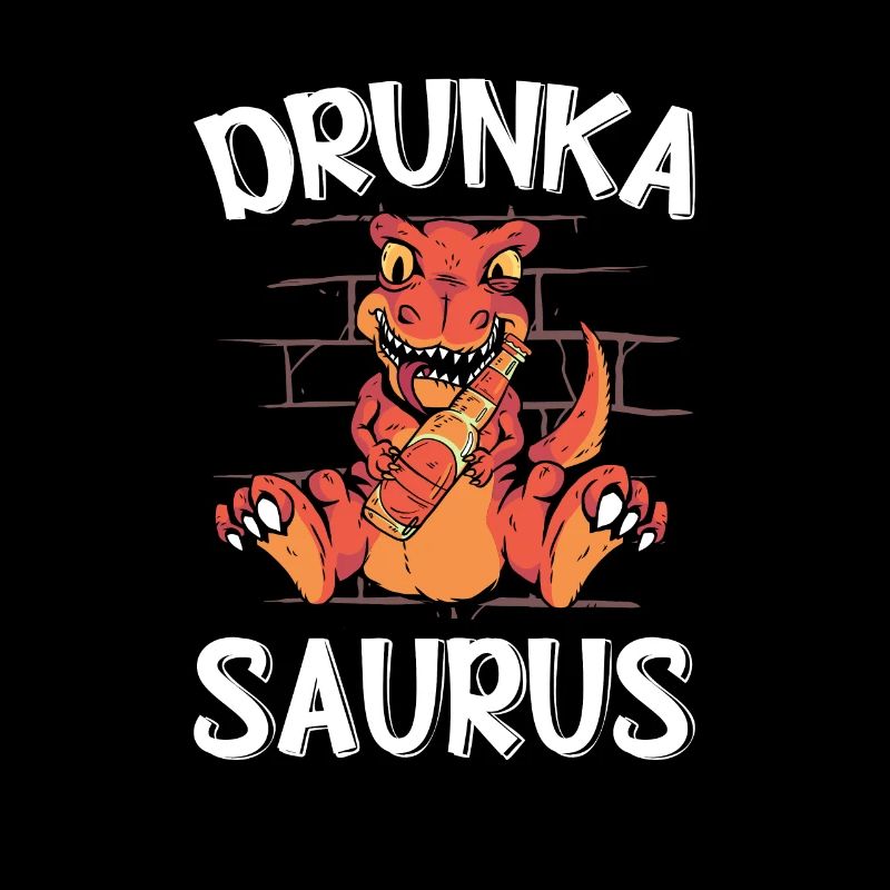 Drunkasaurus Dinosaurier Bier Tyrannosaurus Rex