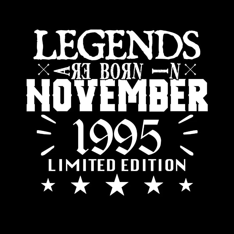 November 1995 | Geburtstag 1995 Legenden werden geboren