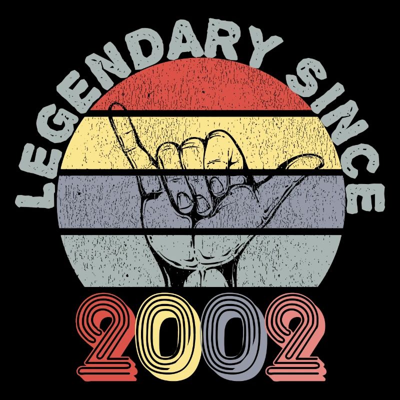 2002| Vintage Legendary since 2002 Anniversary