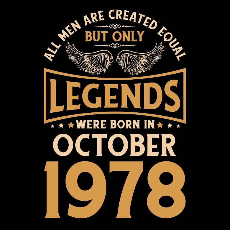 Anniversaire Les légendes sont nées en octobre 1978