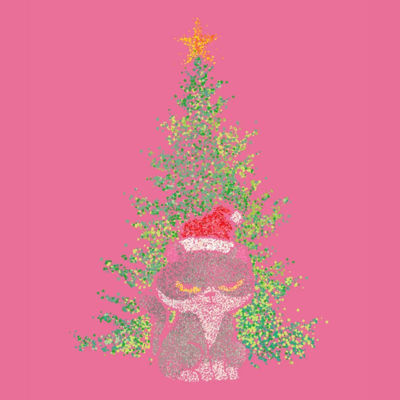 Chat Chats de Noël Grouch Arbre de Noël