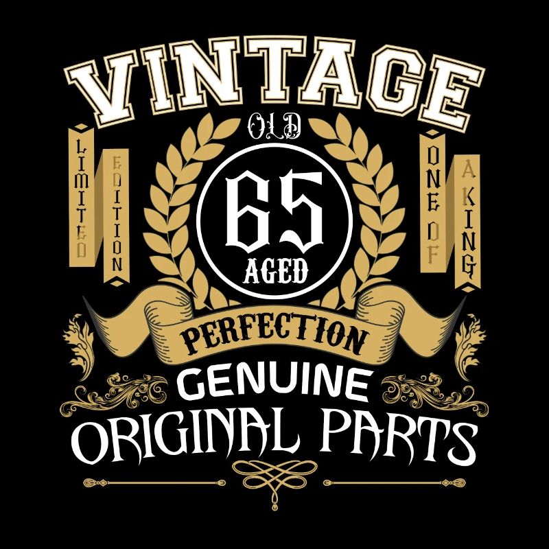 Vintage 65 ans - cadeau d’anniversaire 65 ans