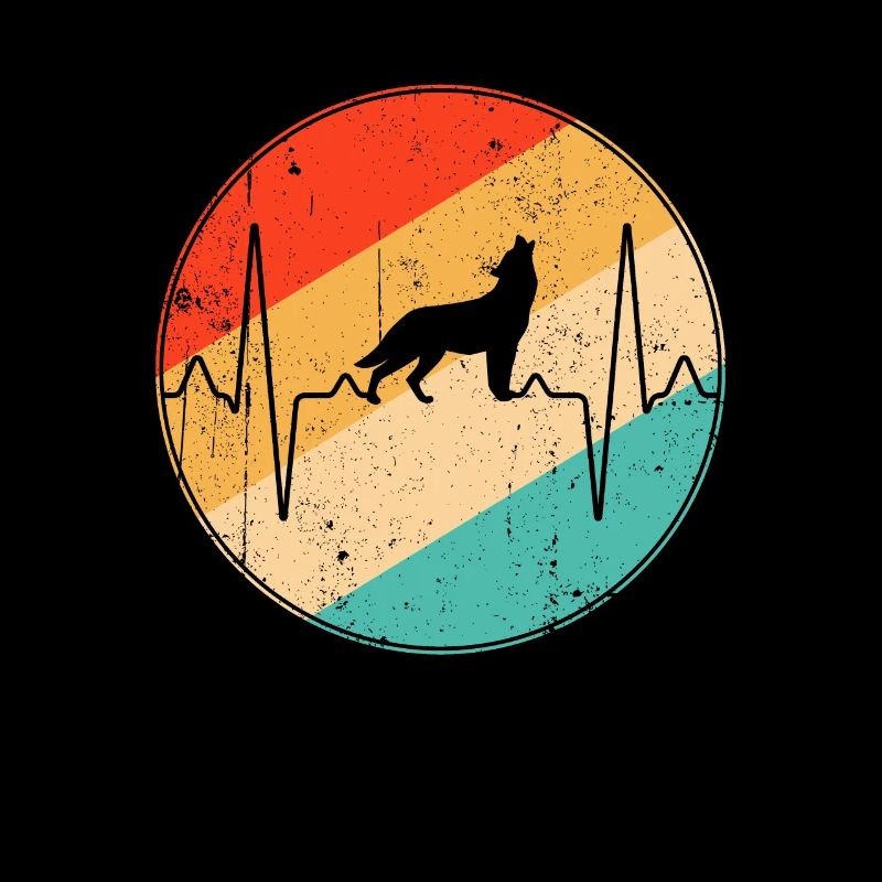 Wolf Retro Herzschlag
