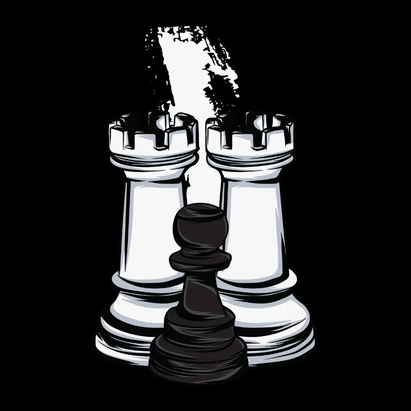 Schach Turm und Bauer