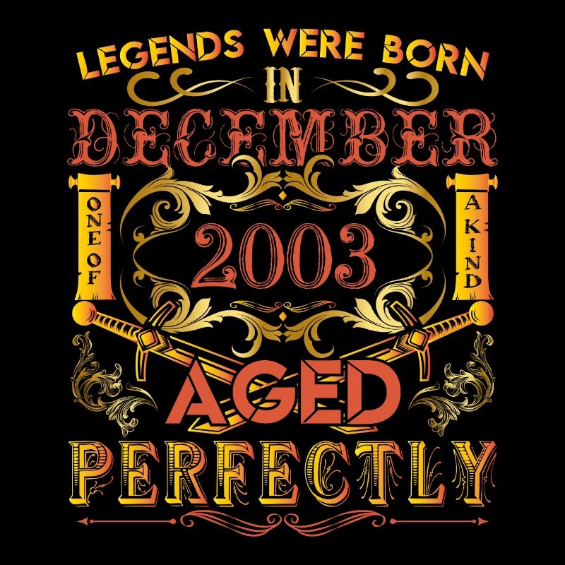 Dezember 2003 - Geburtstag 2003 wurden Legenden geboren.
