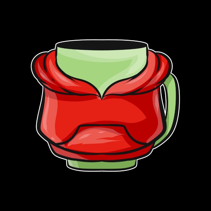 Bécher d’automne avec sweat à capuche rouge pour Noël