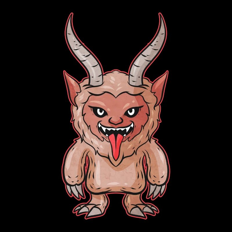 Kawaii Krampus Diable Démon Sombre Noël