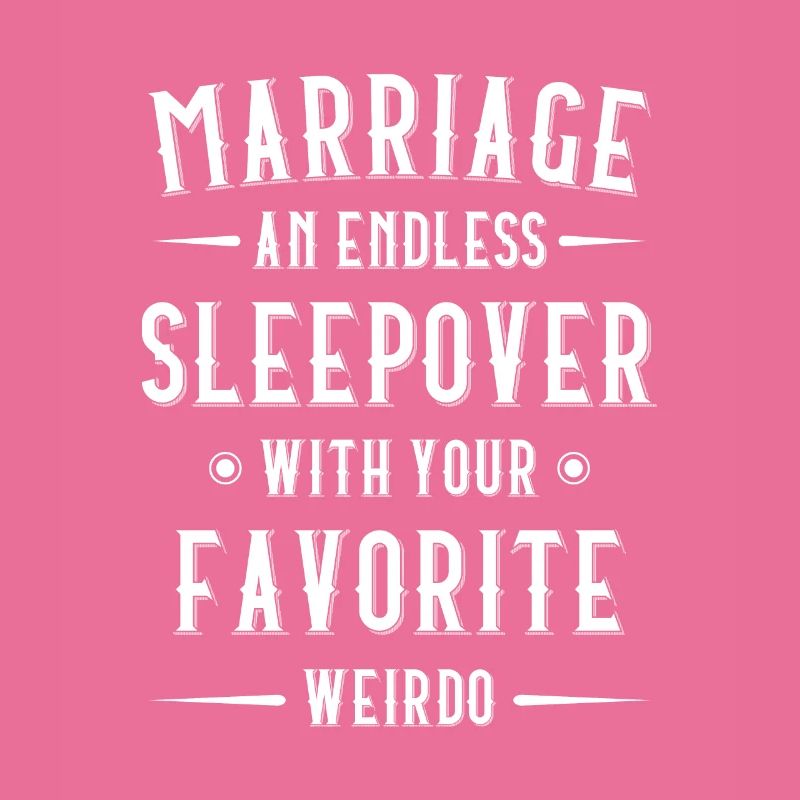 Die Ehe Ist Eine Endlose Sleepover-hochzeit