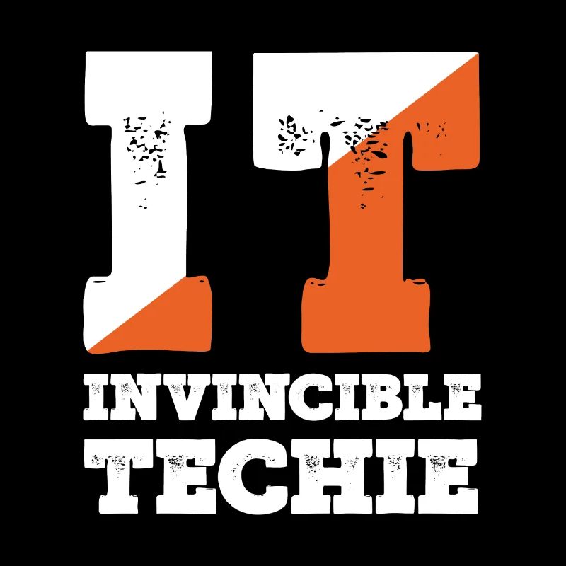 Unbesiegbarer Techie Computerprogrammierer Tech