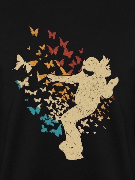 Snowboarder Butterflies Snowboarding