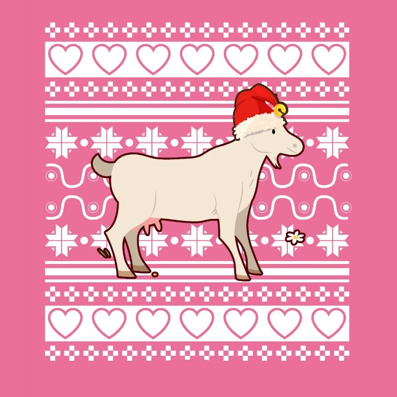 Pull de Noël laid Tshirt Chèvre de Noël
