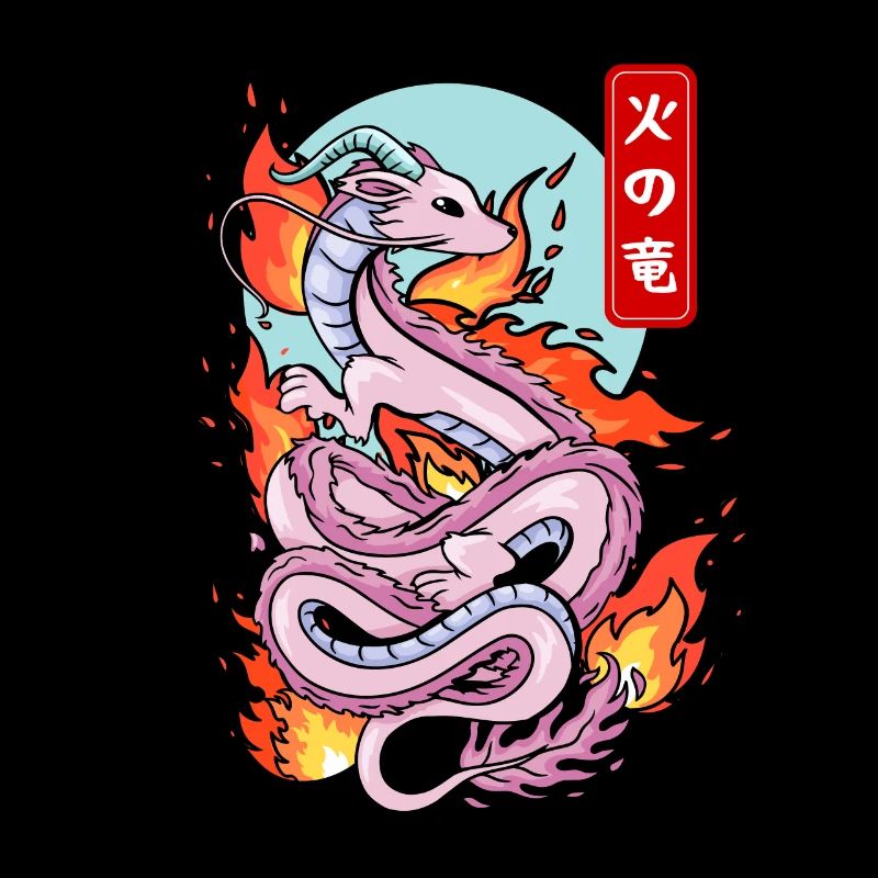 Mythe élémentaire du dragon de feu japonais