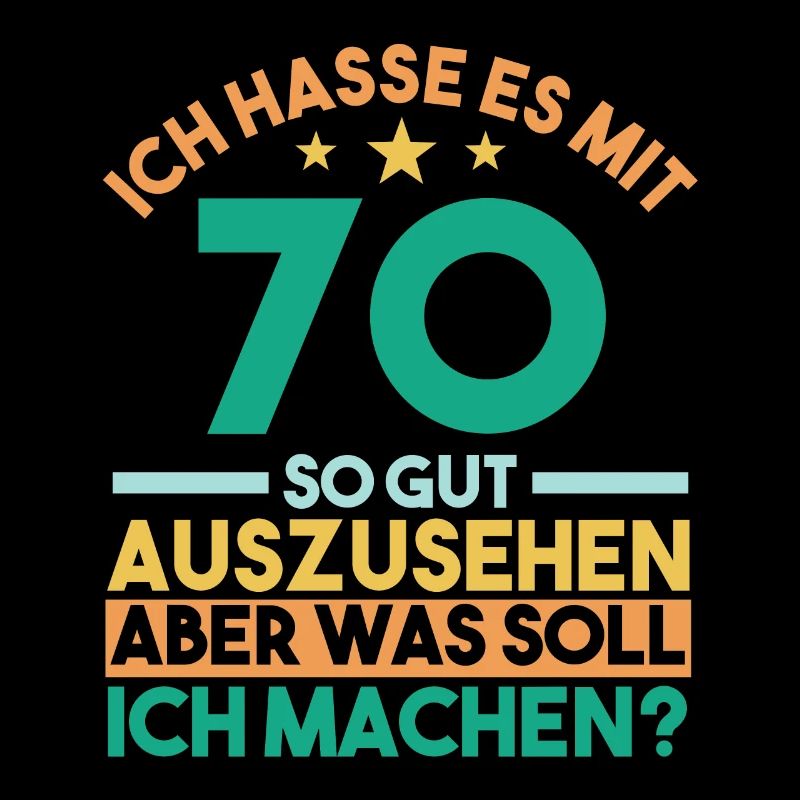 Siebzig Siebzigster 70 Jahre Geburtstag