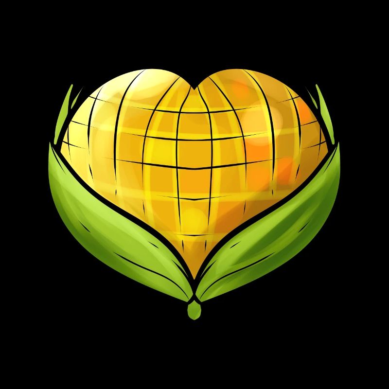 Corn On the Cob In Heart Shape - Végétarien - Go