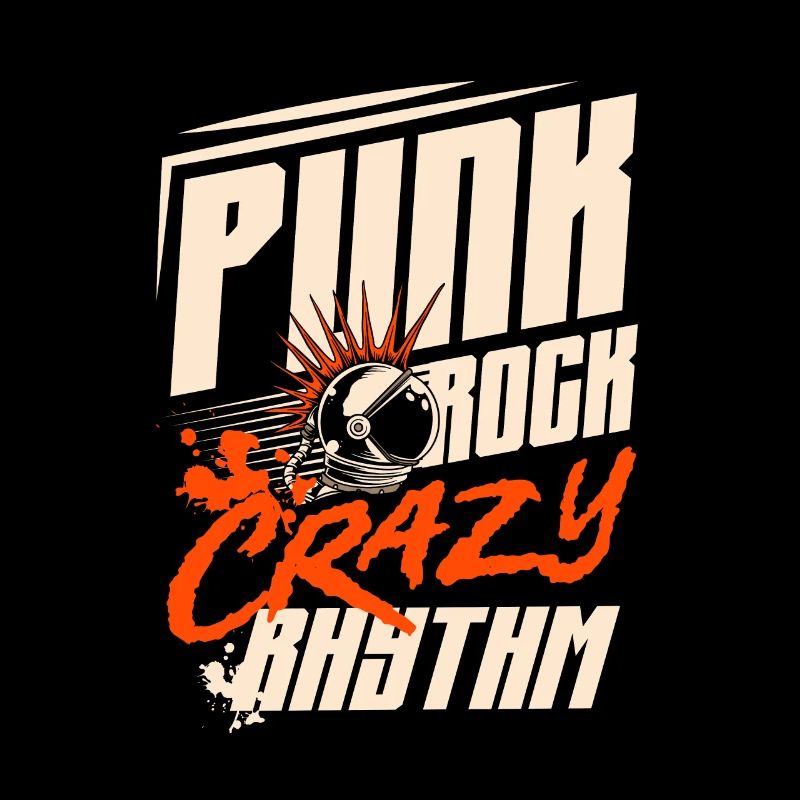 Punk Rock Verrückter Rhythmus Musiker Emo Punk