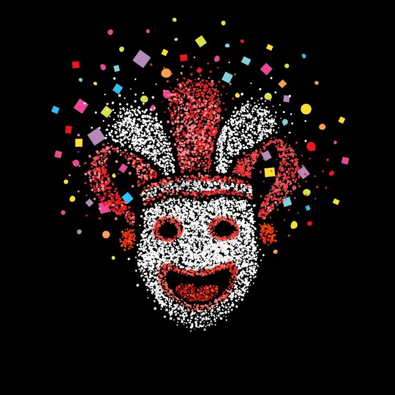 Carnaval de Cologne Confettis Rut un Wiess