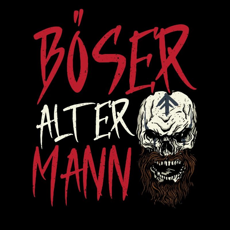 BÖSER ALTER MANN Tattoo-Thema