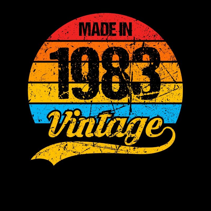 40 ans né en 1983 rétro 40e anniversaire