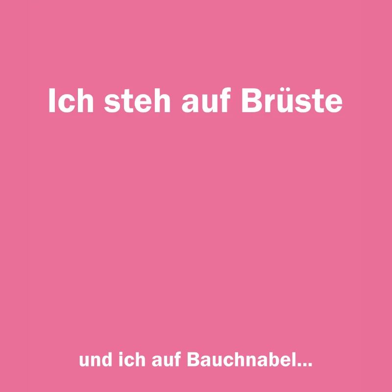 Ich steh auf Brüste Bauchnabel White