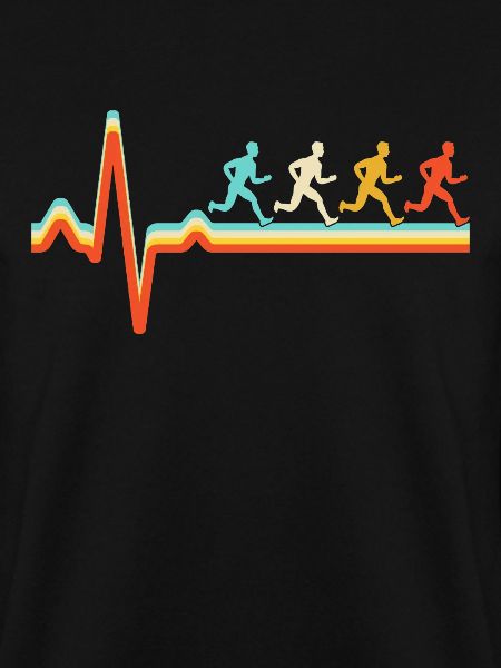 Joggen Retro Herzschlag
