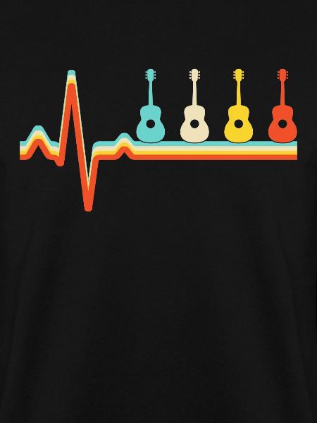 Gitarre Retro Herzschlag