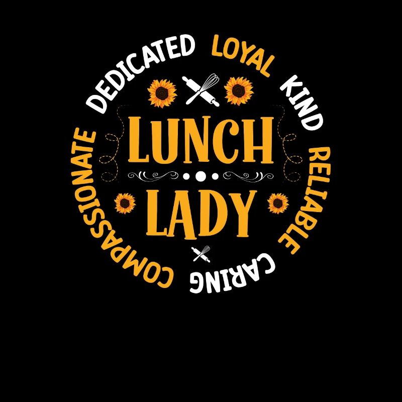 Mittagessen Lady Squad Cafeteria Schulkantine