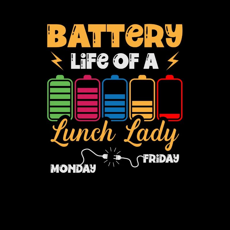 Batterielebensdauer Einer Lunch Lady Cafeteria