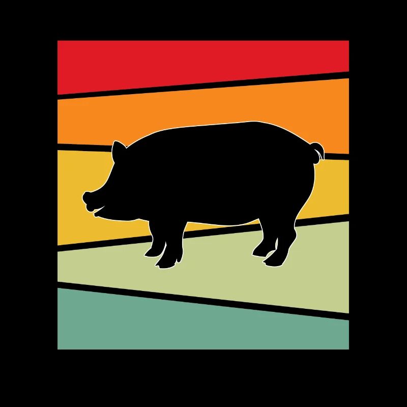 Schwein Retro