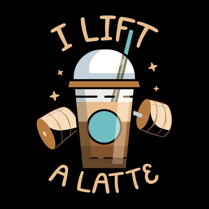 Ich Hebe Einen Latte-kaffee-koffein-trinker An