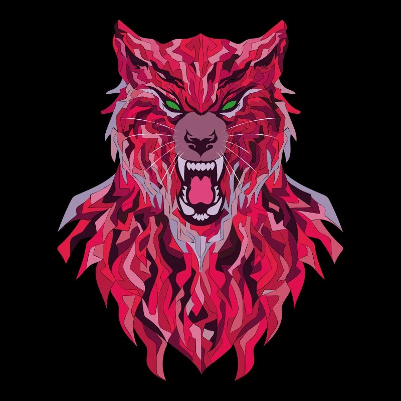 Drôle de style géométrique Wolf