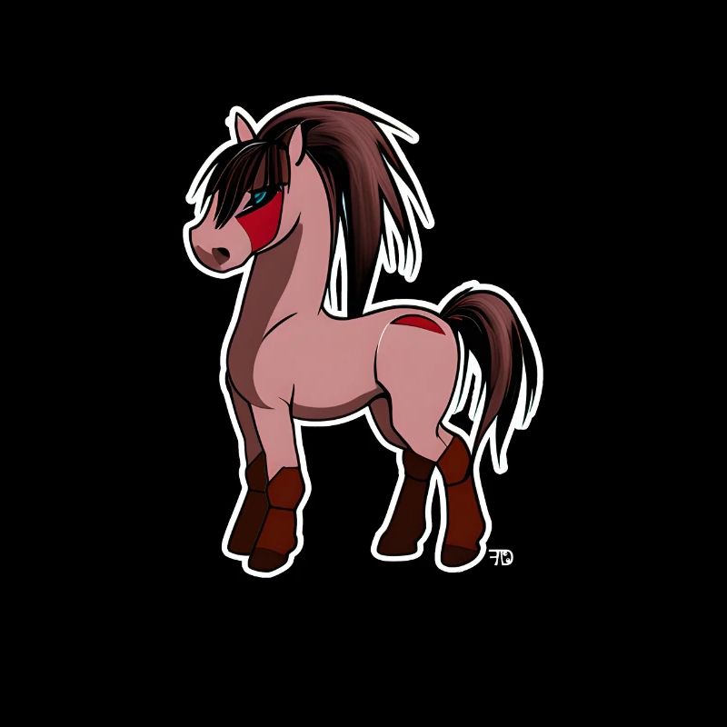Kawaii cheval mignon poney mignon mignon
