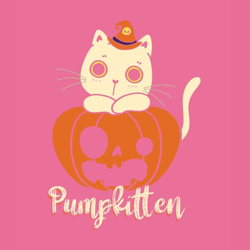 Pumpkitten Kürbis Süßes Oder Saures Katze