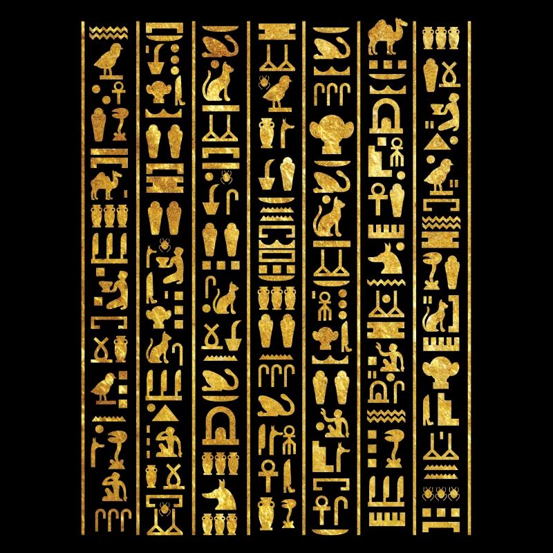 Hiéroglyphes égyptiens pour archéologue