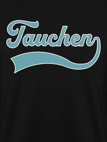 Tauchen Schriftzug