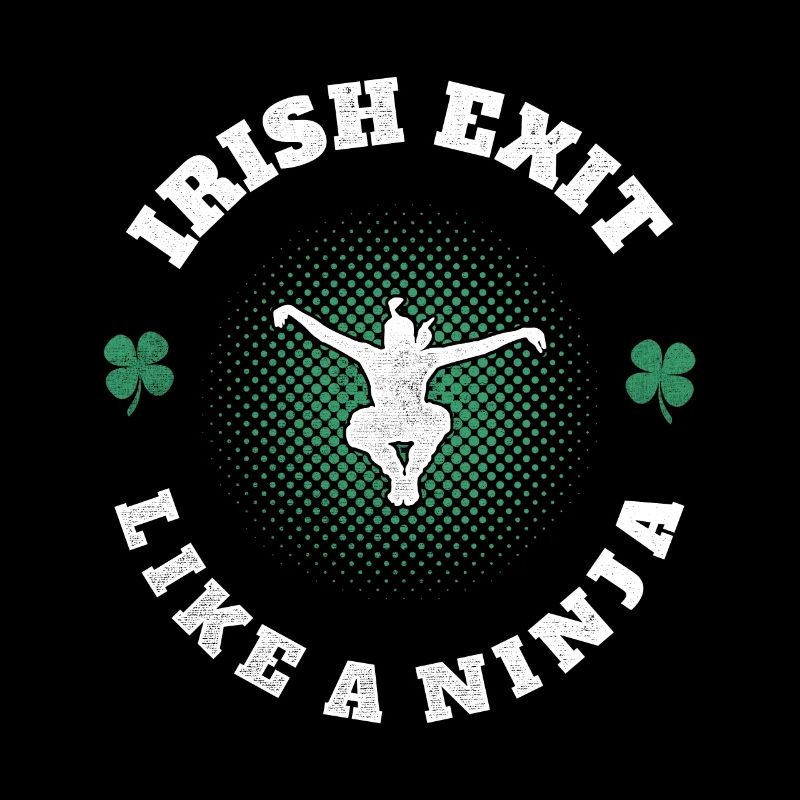 Sortie irlandaise comme un trèfle de la Saint-Patrick ninja