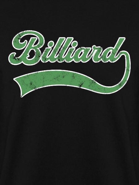 Billiard Schriftzug