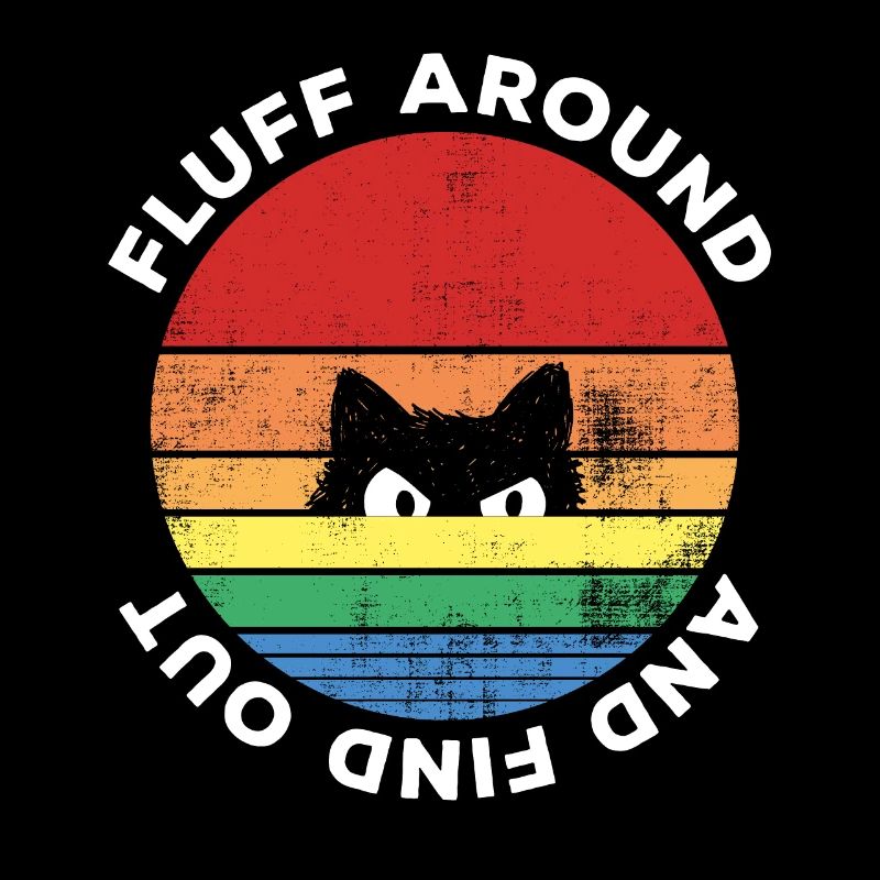 Fluff Around et découvrez Sarcastic Cat Retro